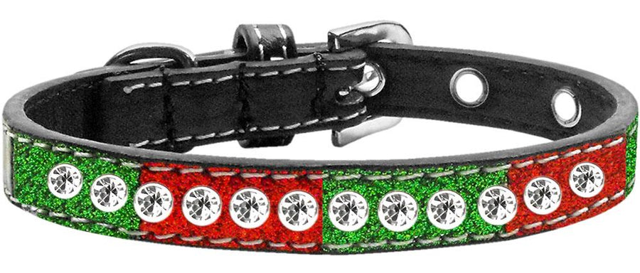 Clear Jewel One Row Christmas Ice Cream Collar Size 14