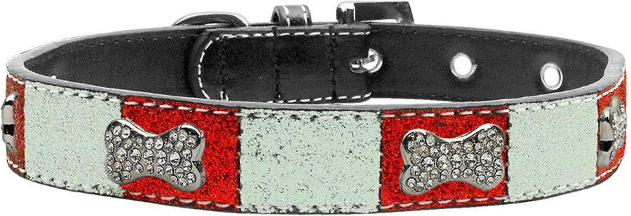 Crystal Bone Candy Cane Ice Cream Collar Size 20