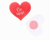 Red Glitter Heart-shaped Nipple Cover