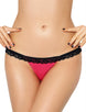 Heartbreaker Lace Trimmed Open Back Pink Panty