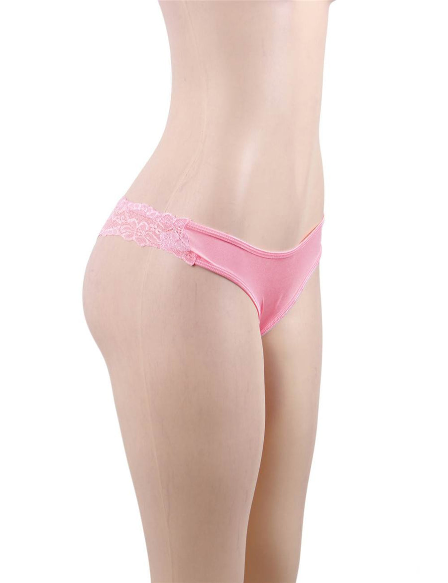 Pink Sexy Floral Lace Panty