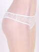 White Open Crotch Floral Lace Panty
