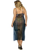 Long Transparent Plus Size Lingerie Dress With Side Open