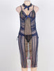 Long Transparent Plus Size Lingerie Dress With Side Open