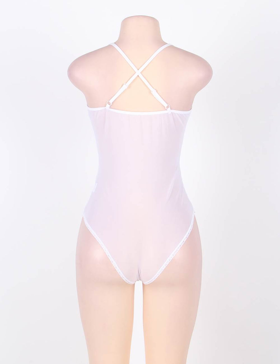 Heavenly in Lace Thong Teddy