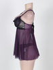 Plus Size Appealing Purple Mini Dress With Straps