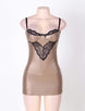 Plus Size Glamorous Leather Chemise