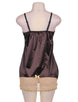 Plus Size Brown Gored Babydoll