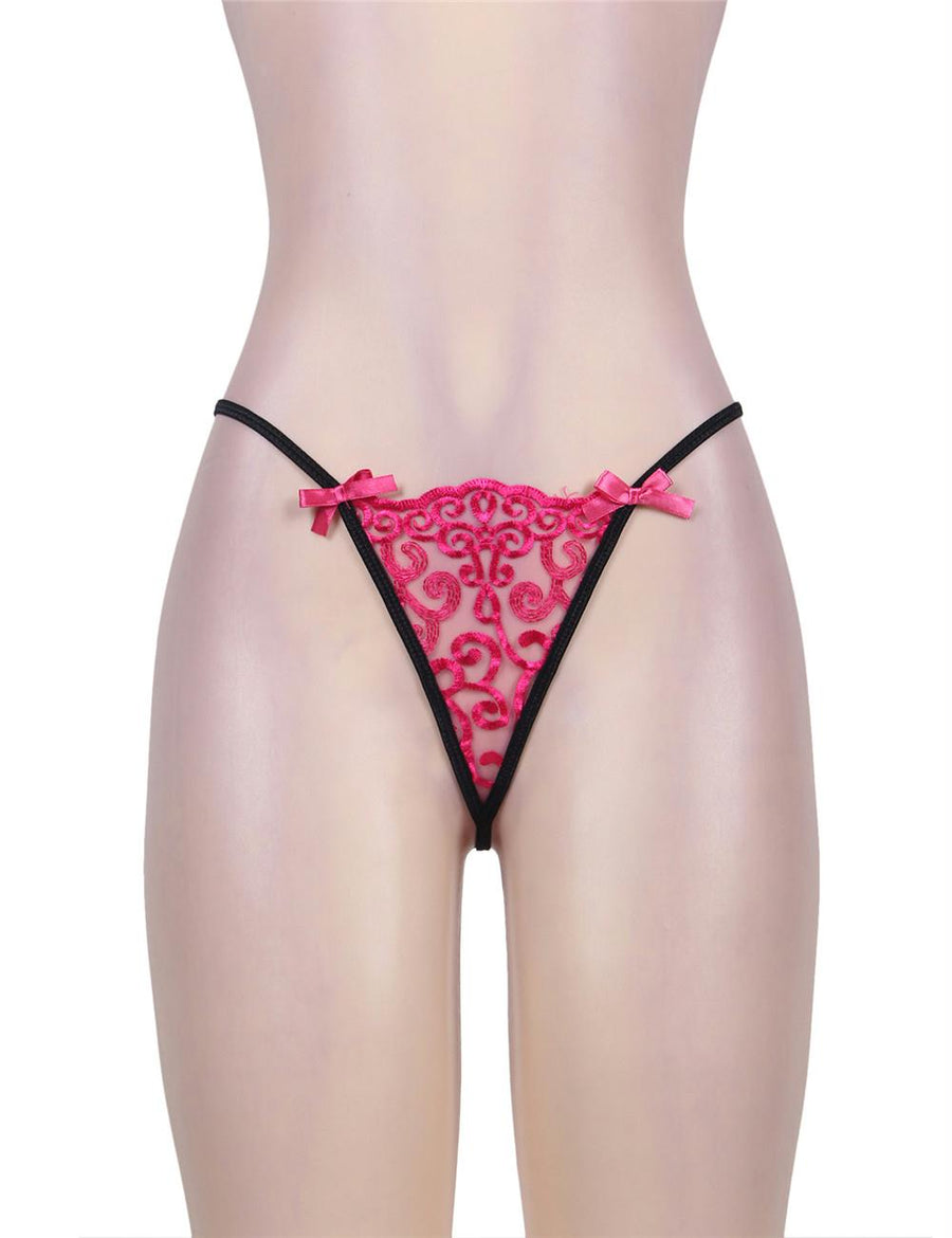 Plus Size Mini Length Babydoll With G String