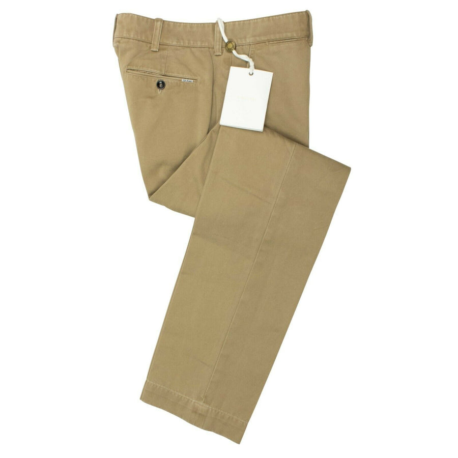 Cotton Classic Fit Pants - Camel