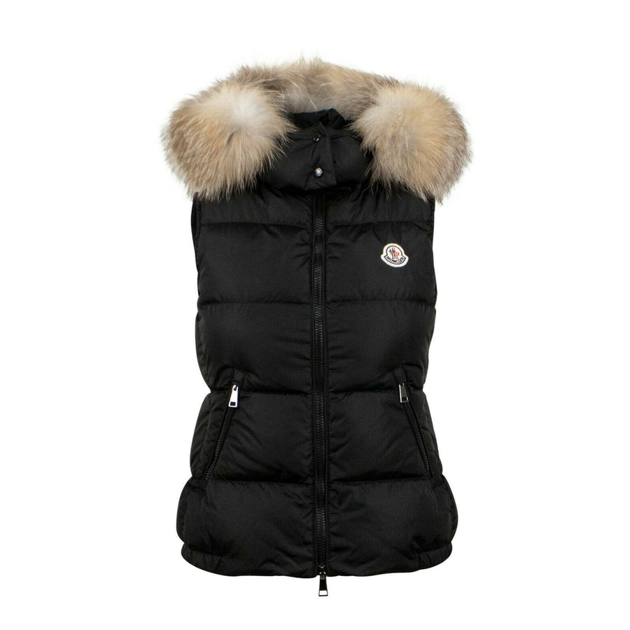 Gallinule Down Filled Puffer Vest Coat - Black