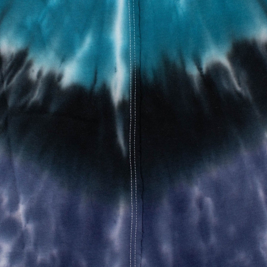 Tie Dye Two Horse Short Sleeve T-Shirt - Blue