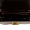 Shiny Calfskin Leather Medium Triomphe Cross Body Bag - Burgundy