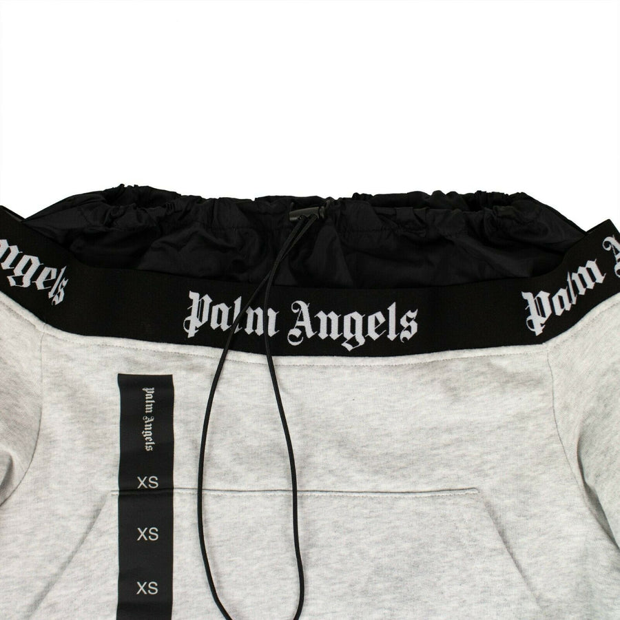 Toggled Fastened Cropped Sweatshirt - Gray