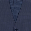 Drop 8 Striped Wool Two Button Three Piece Suit - Blue