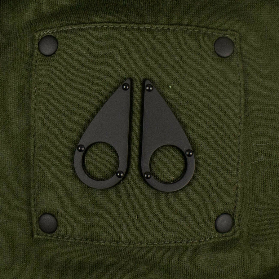 Kids 'Bunny' Zip-Up Hooded Sweater - Olive Green