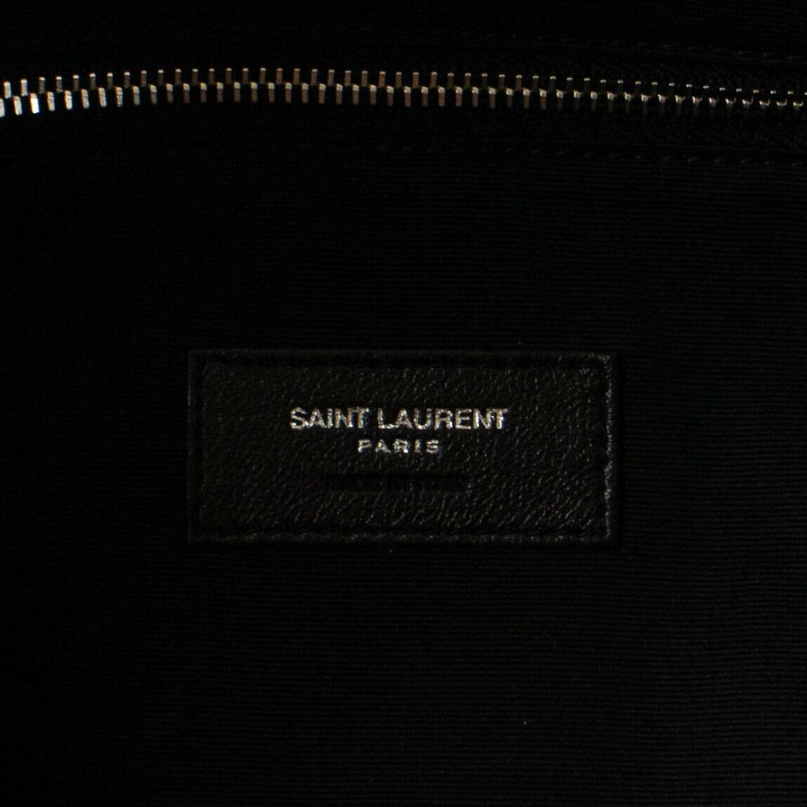 Leather Gem Stud Embellished Bucket Handbag - Black