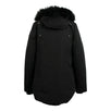 Kid's Shearling Parka Coat - Black