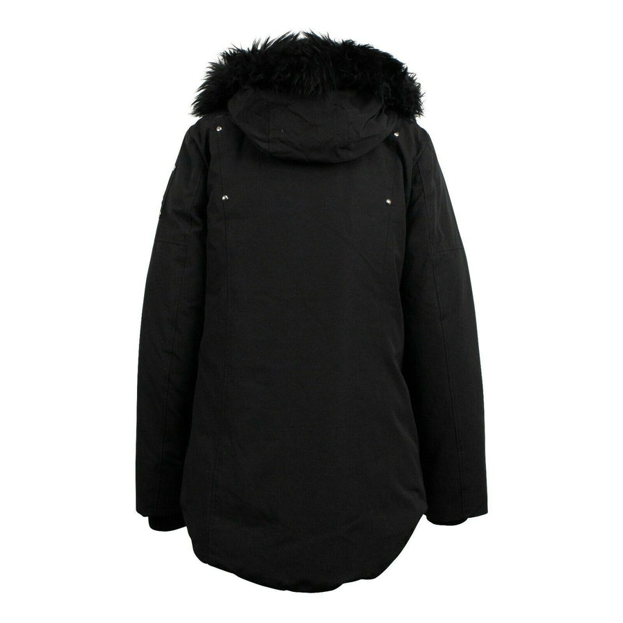Kid's Shearling Parka Coat - Black