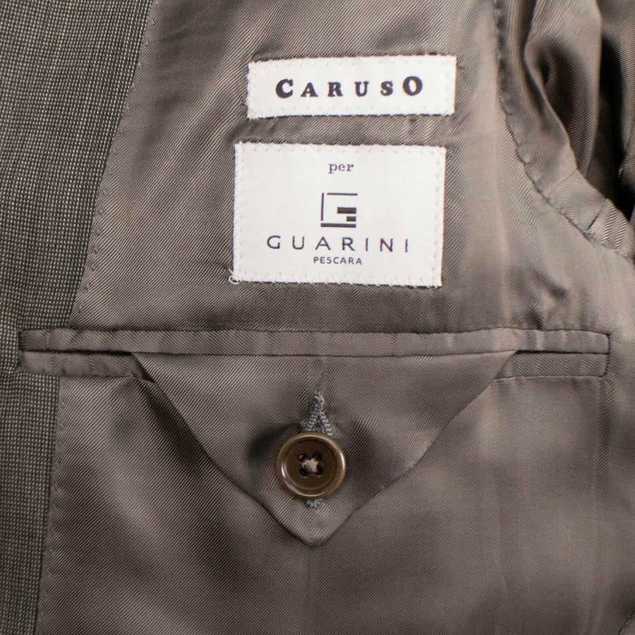 Drop 8 Wool 3 Roll 2 Button Slim Fit Suit - Brown