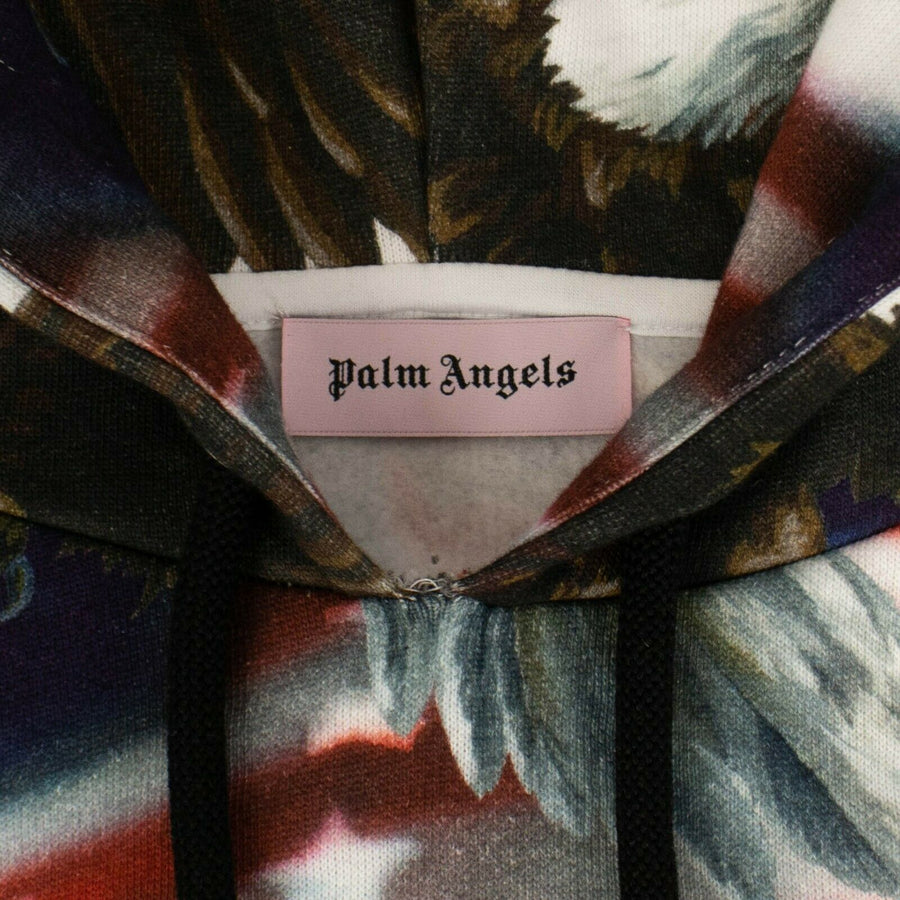 Cotton Eagle Print Hoodie - Multi-Color