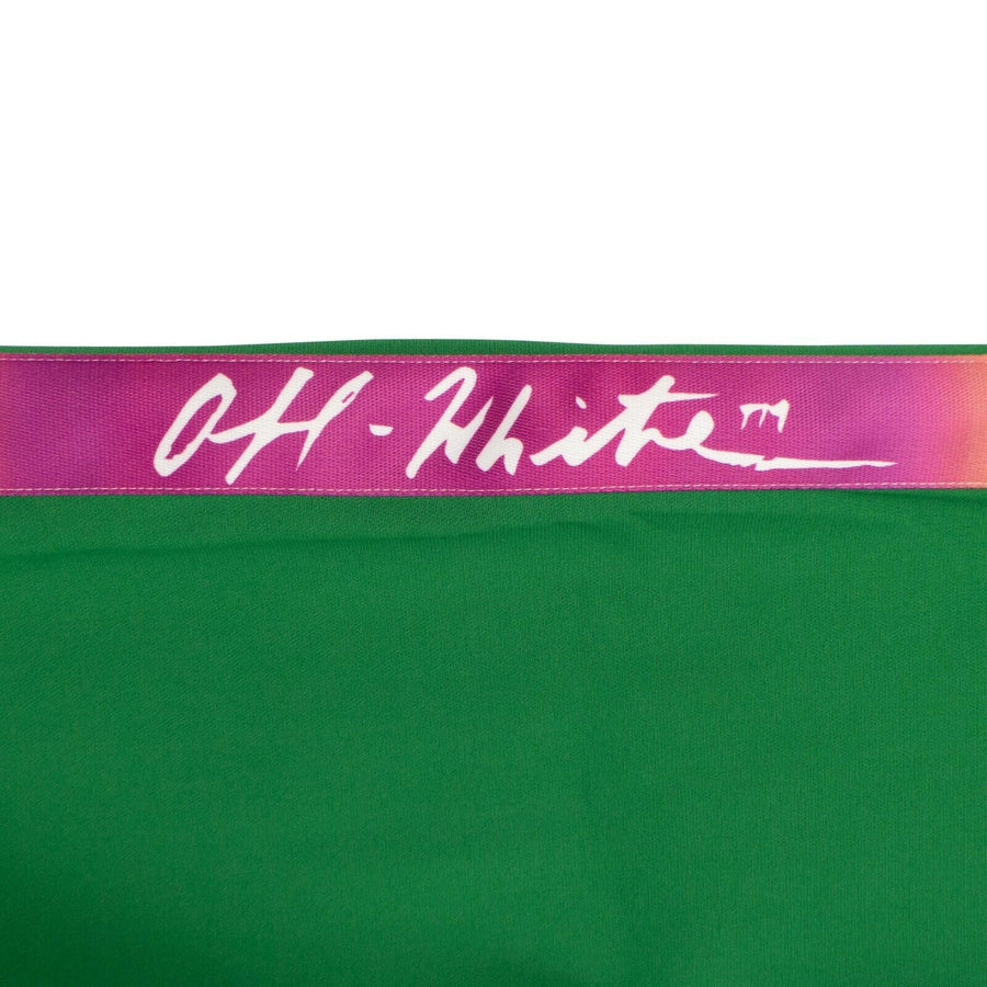 Nylon Rainbow Stripe Track Pants - Green