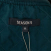 Season 5 Embroidered Classic Bomber Jacket - Emerald Ink