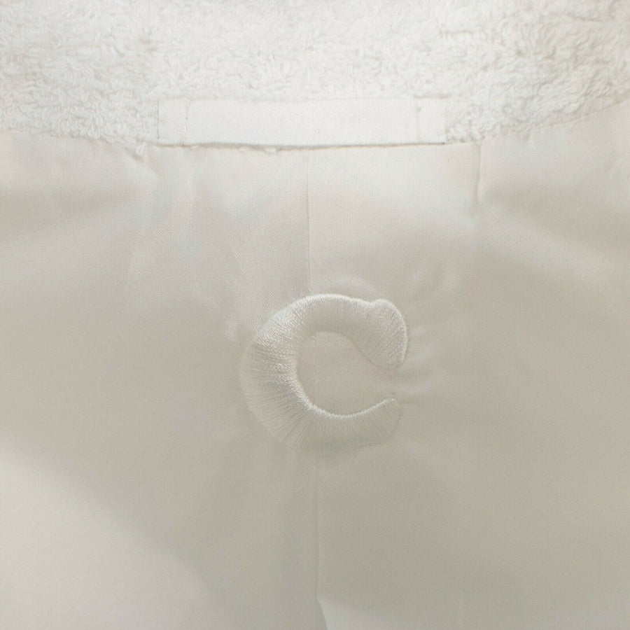 Drop 8 Terry Cotton Two Button Sport Coat Size - White