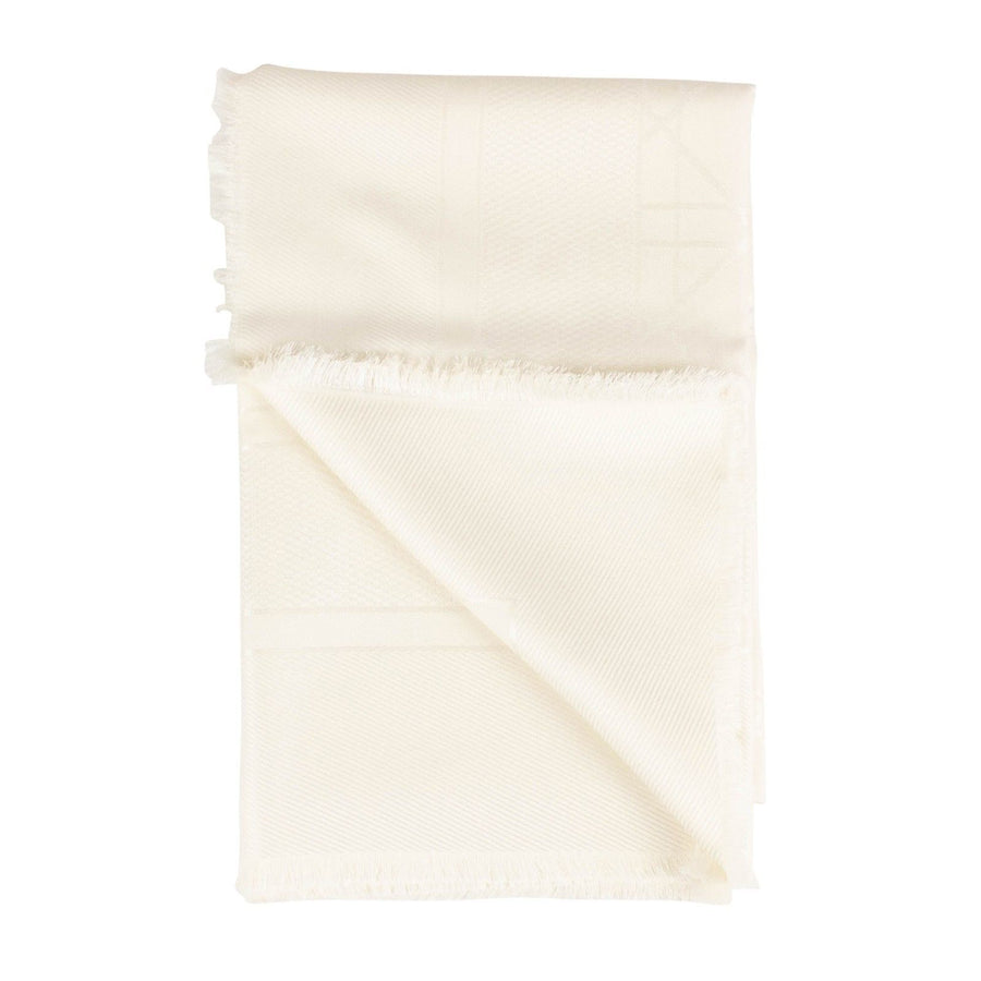 Dior Cannage Silk-Wool Scarf - Ivory