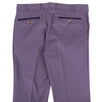 Purple Cotton Blend Dress Pants