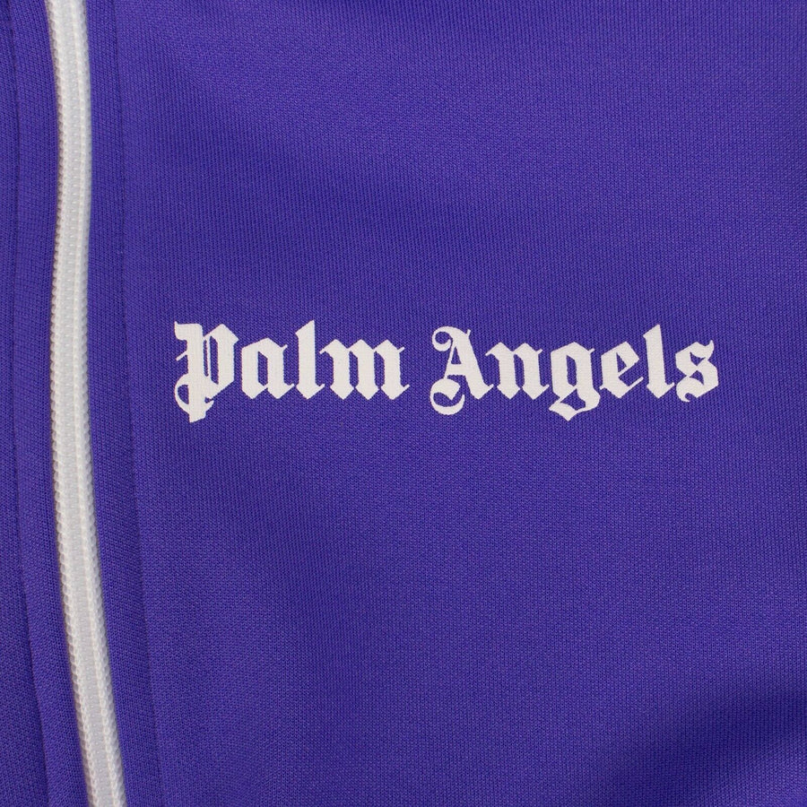 Cropped Zip-Up Track Jacket - Purple