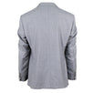 Striped Wool Two Button Suit - Light Gray