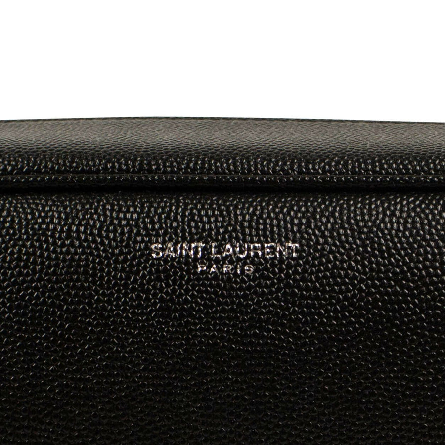 YSL Leather Toiletry Bag - Black