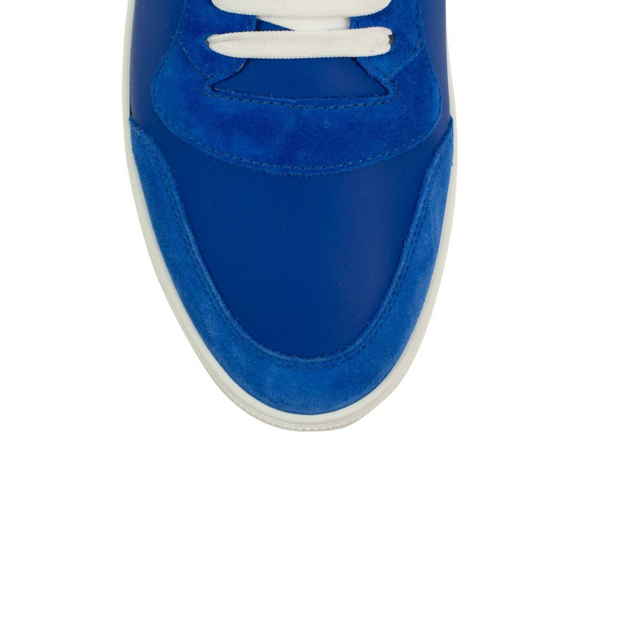 Leather Reeth High-Top Sneakers - Blue