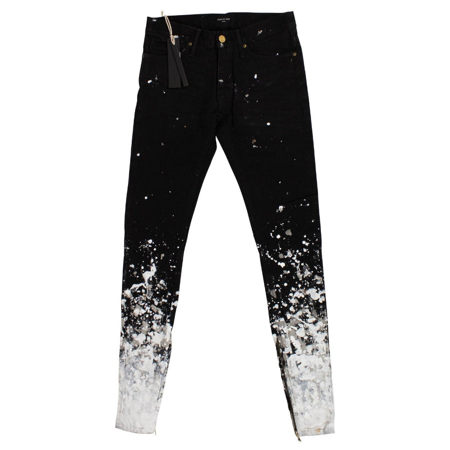 Black Selvedge Denim Painters Jeans