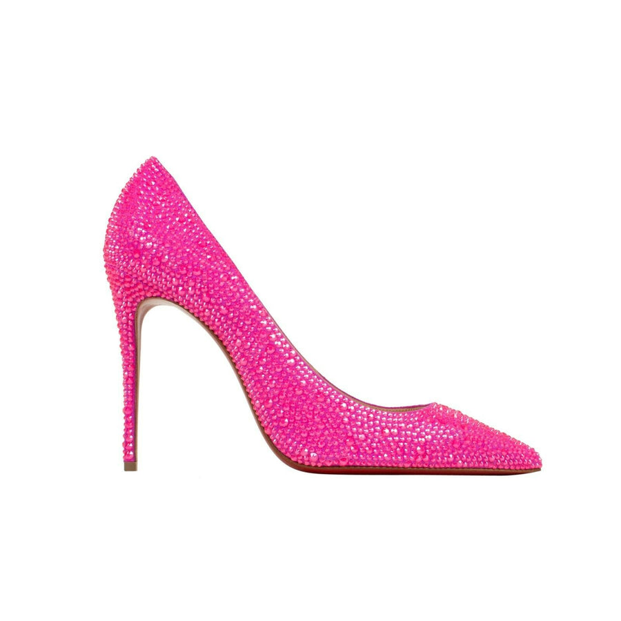 'Kate Strass' 100 mm Heels - Diva Pink