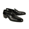Leather 'Charles' Penny Loafers - Black