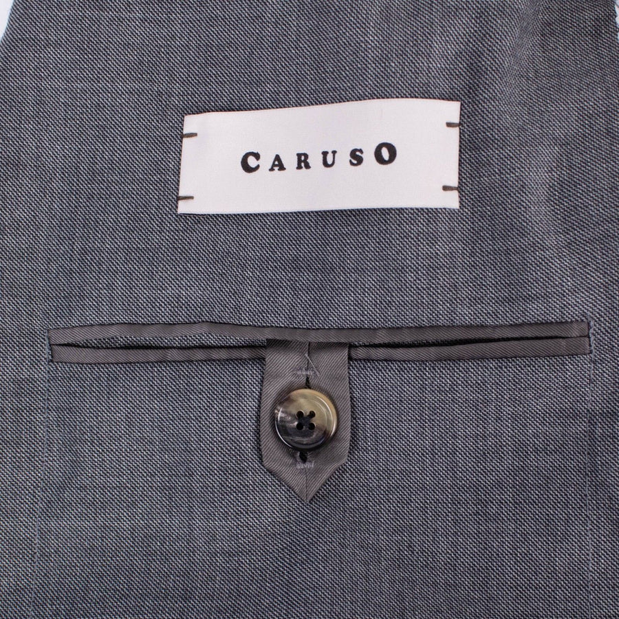 Drop 8 Wool Three Roll Two Button Suit - Gray