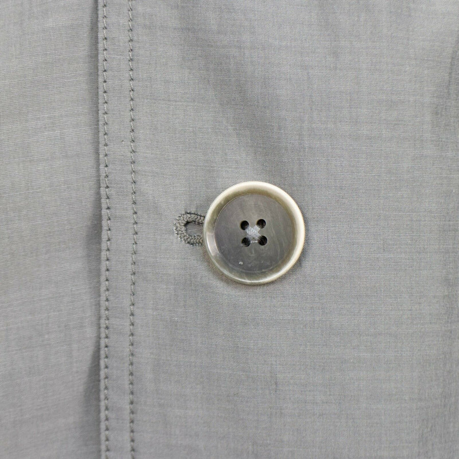 Cotton Blend Trench Coat - Gray