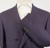 Cashmere Blend Double Breasted Sport Coat - Purple