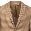 Drop 8 Check Camel Hair 3 Roll 2 Button Sport Coat - Brown