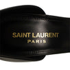 Leather Opyum YSL Heel Sandals - Black