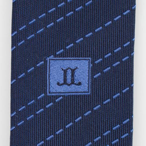 Silk Striped Neck Tie - Blue