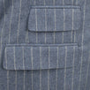 Drop 7 3 Roll 2 Button Trim Fit Wool Suit - Blue
