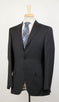 Striped Wool 3/2 Button Suit - Gray