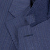 Drop 7 Wool Three Roll Two Button Suit - Navy Blue