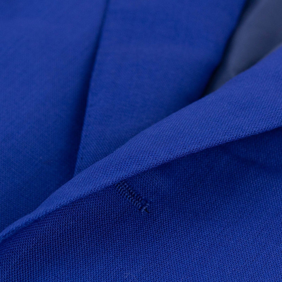 Drop 7 Linen Three Roll Two Button Sport Coat - Royal Blue