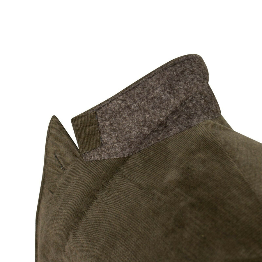 Drop 8 Corduroy Two Button Cotton Blend Sport Coat - Green
