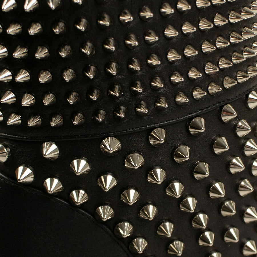 Leather Hongroise 85 Pumps Boots - Black