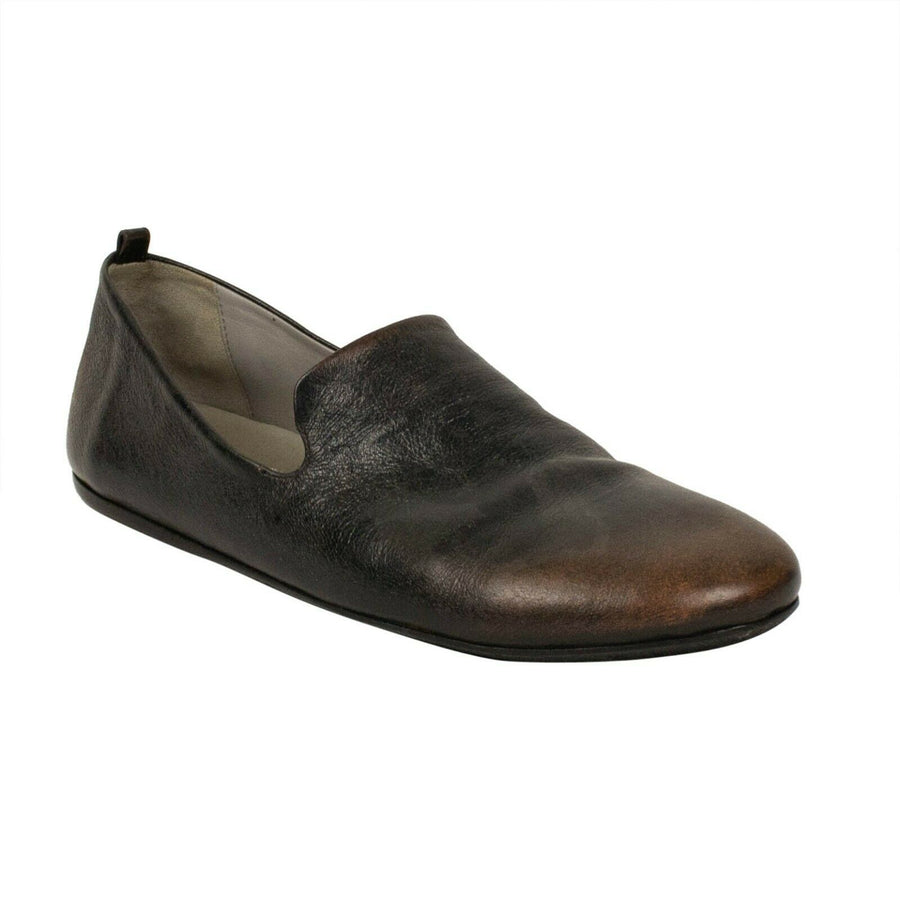 Strapiatta Leather Loafers Flats - Black